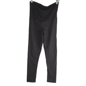 Isabel Maternity | Charcoal Gray & Black Leggings
